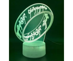 Moxomi 3d Led Lempa "žiedų valdovas" - 16 spalvų, Usb, su pulteliu