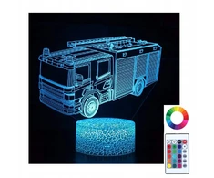 Moxomi 3d Led Lempučių Žibintas Gaisrinė - 16 Spalvų, Usb