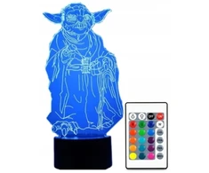 Moxomi LAMPA 3D LED USB GWIEZDNE WOJNY YODA STAR WARS NOC