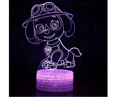 Moxomi LAMPA 3D LED USB PSI PATROL PAW SKYE + Pultas BAJKA