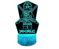 Moxomi Naktinė lempa 3D LED W KSZTAŁCIE NINJAGO LAMPA 16 KOLORÓW PREMIUM + Pultas