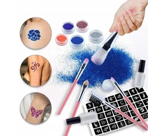 MTA PLAUNAMO GLITTER TATTUOS STUDIO DIDELIS RINKINYS ĮVAIRUS TATUiruočių dizainas