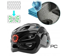 MTB LED ROAD CITY Dviračio šalmas, REGULIUOJAMAS M 55-58 VAYOX SPEED