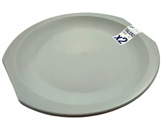 MTM Plastic DIDELIS lėkščių rinkinys iš 2 dalių Ø 23 cm aukštis 1,5 cm PILKA