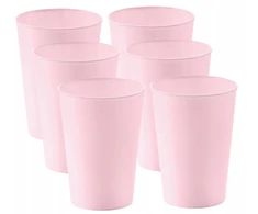 MTM Plastic MAŽAS puodelių rinkinys iš 6 dalių 6,7 x 9,5 cm ROZINĖS
