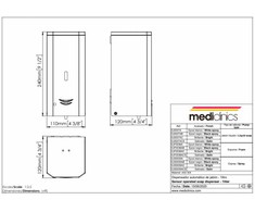 Muilo dozatorius MEDICLINICS DJ0037AB Nerūdijantis plienas, Juoda