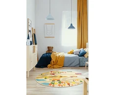 Multi Decor Dywan dziecięcy koło Stella Ulice w kolorze beżowym 120 cm