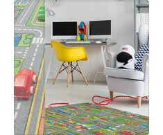 Multi Decor Vaikiškos kiliminės gatvės 150x200 miesto miestelio darželių mokyklų gatvės