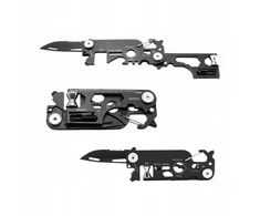 MULTITOOL KNIFE 25in1 DAUGIAFUNKCINĖ ĮRANKIŲ KIŠENĖ RAKTŲ PAKAIKLIŲ KORTELĖ