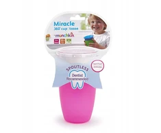 Munchkin Miracle 360 ​​360° gurkšninis puodelis, 296 ml, rožinis