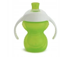 Munchkin Training puodelis su atspariu įkandimui snapeliu, žalias, 237 ml