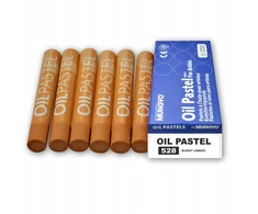 Mungyo aliejiniai pasteliai, 6 vnt., Umbra spalinta