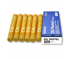Mungyo aliejiniai pasteliai, 6 Vnt.,ochra