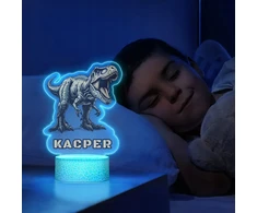 Murrano Lampka Nocna 3D LED Dinozaur T-Rex Prezent dla Chłopca Dzieci na Urodziny