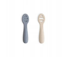 „Mushie First Baby Spoons“ 2 pak. – „Tradewinds“ / „Shifting Sand“.