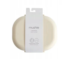 Mushie pietų dėžutė su skyriais Ivory, balta