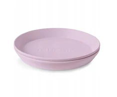 Mushie Round vaikiškos lėkštės 2 vnt. Soft Lilac