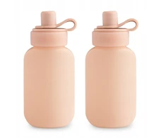 Mushie Silicone Mousse Pouches – 2 pakuotės – BLUSH