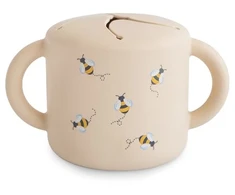Mushie Snack Cup vaikams 400 ml Bitės