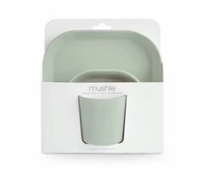 Mushie: Vakarienės rinkinys – Square Sage 102137