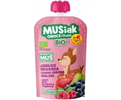 Musiak BIO putėsių rinkinys 13 x 120 g obuolių kriaušių juodųjų uogų aviečių