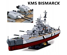 Mūšio laivas BISMARCK 1849 EL 75.2 CM 1:350 LAIVŲ BLOKAI 2in1 SLUBAN M38-B1102