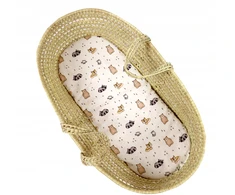 MUSLINO LAKŠTAS SU elastine juostele FOR BABYLUX BABYLUX ANIMALS CADLE, Krepšys vežimėliui