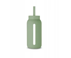 MUUKI buteliuko šiaudelis 720 ml Lounge Straw+ CAP Sidabrinis SAGE
