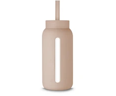 MUUKI buteliuko šiaudelis Lounge Straw + CAP DESERT ROSE 720 ml