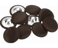 MYGTUKAI 10 Vnt. 25 mm APVALIA DANGTA MEDŽIAGA METALAS SIUVIMO RUDAS