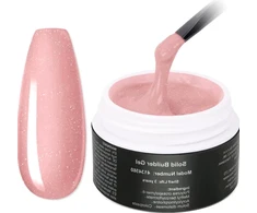 NAGAS KLIJAI 15ml GLITTER GEL TIPS CRYSTAL DIRBTINĖS SKULPTŪROS 3D