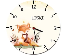 Naklejkomania Laikrodis ścienny Nazwa grupy do Przedszkola Liski Zegary vaikams 50cm