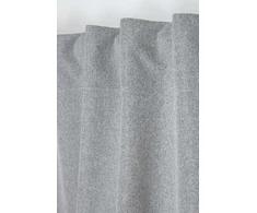 Naktinė užuolaida PORTLAND PAN RUFLETTE, su juosta, pilkos sp., 135 x 250 cm, 100 % PES