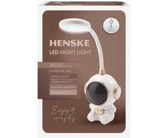 Naktinis LED šviestuvas HENSKE ASTRONAUTAS, įkraunamas, USB, dimeriuojamas, 27,3x8,6x8cm