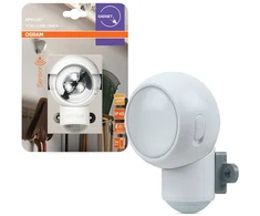 Osram 0,3W LED sieninis šviestuvas SPYLUX, baltas, 3000K, su baterija ir judesio davikliu, IP43