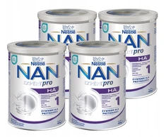 NAN ExpertPro HA1 pienas kūdikiams 0-6 mėn Nestle 4x 400g
