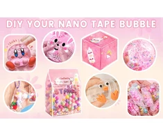 NANO JUOSTOS BURBULO PUTIMO RINKINYS „pasidaryk pats“ pūtimo burbulas, dvipusis