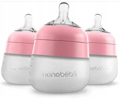 Nanobebe Flexy Silicone buteliukai kūdikiams 150 ml x 3 vnt