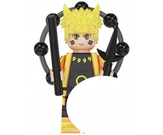 WM Naruto Uzumuaki su juodo rato minifigūrėlė kaladėlėms