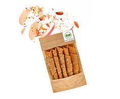 Naturalnie Zdrowi Ecosnacks Rolls obuolių suktinukai su migdolais 50 g