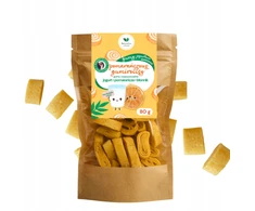 Naturalnie Zdrowi Gumirollsy Oranžinis 80 g tirpios jogurtinės gumos be cukraus