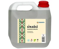 Natūralus linų sėmenų aliejus ESKARO LINAOLI, 3 l