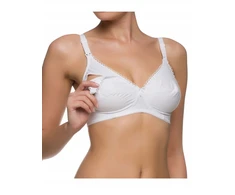 NATURANA 5089 BRA be virvelių, medvilnė maitinimui, balta 100B
