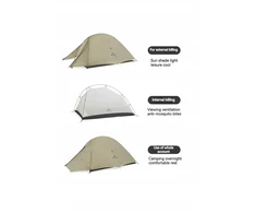 Naturehike palapinė Cloud up 2 pro, miško žalia spalva