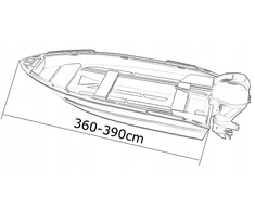 Nava Group Dangtis brezento dangtis žvejybinei valčiai 210g 360-390cm