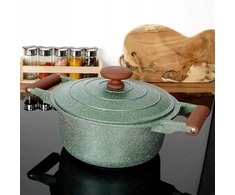 Nava Puodas granitas su dangčiu OMEGA 24 cm, 4,4 l