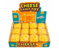 Nawitoys Gniotek Antistresinis sūris 7x7 cm XXL Squishy Geltona Cheese sensorinis žaislas