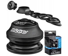 Neco pusiau integruoti vairasvirtės 1 1/8" juodos 44/50/30mm