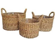 Negilus gėlių vazonas su rankenomis Ø20cm H15cm nendrių