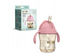 NENO BEBESITO ROŽAS VAIKŲ BUTELIUKAS SU ŠIAUDU IR SVORIS 240ml
